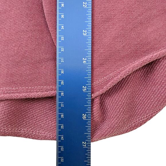 Pilcro by Anthropologie Flynn Flared Pleated Hoodie Sweatshirt Raspberry Small - Picture 6 of 10